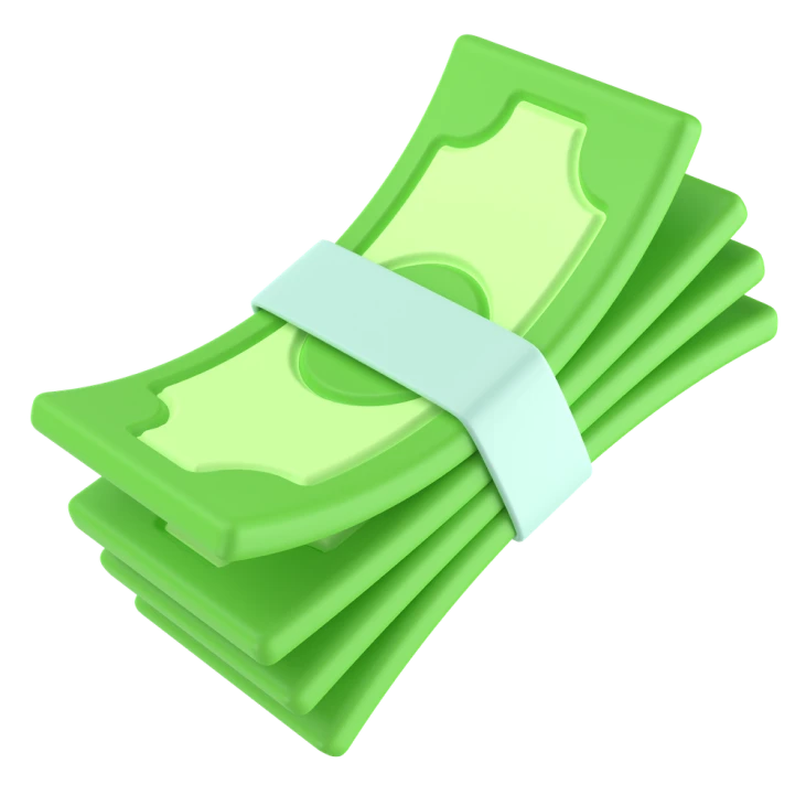 Stylized money management illustration